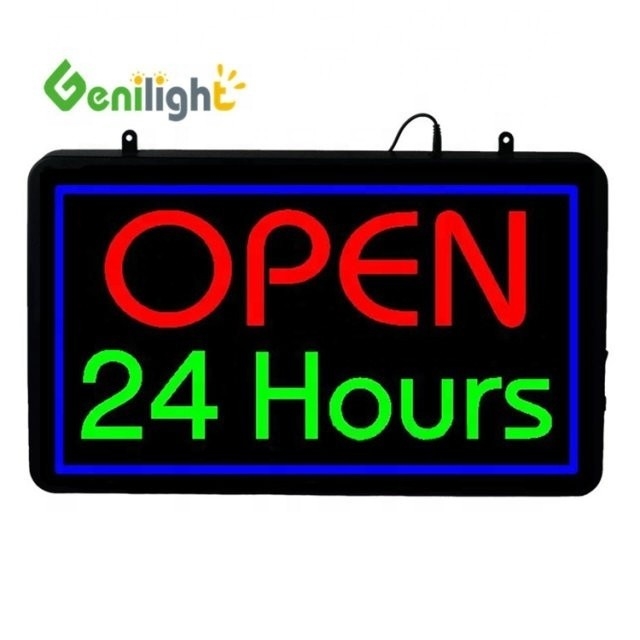 CE ROHS gecertificeerd Best Battery Powered Flex 24 Hours Lettering Sign Led Neon Open Signs