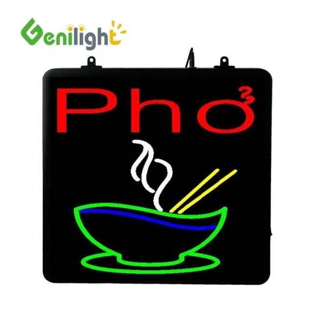 Draadloos afstandsbediening LED neonlicht Pho teken met animatie display functie paneel Grootte 53 * 45
