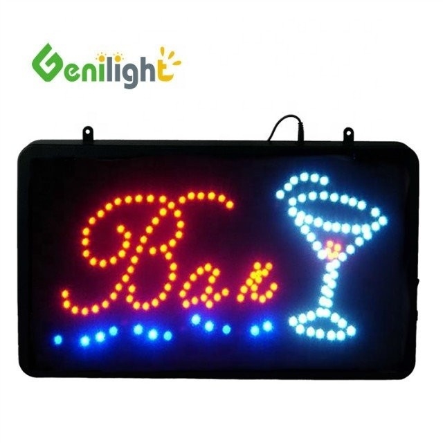 Full Colorful Moving Message LED Advertising BAR Open teken met aanpasbaar bericht