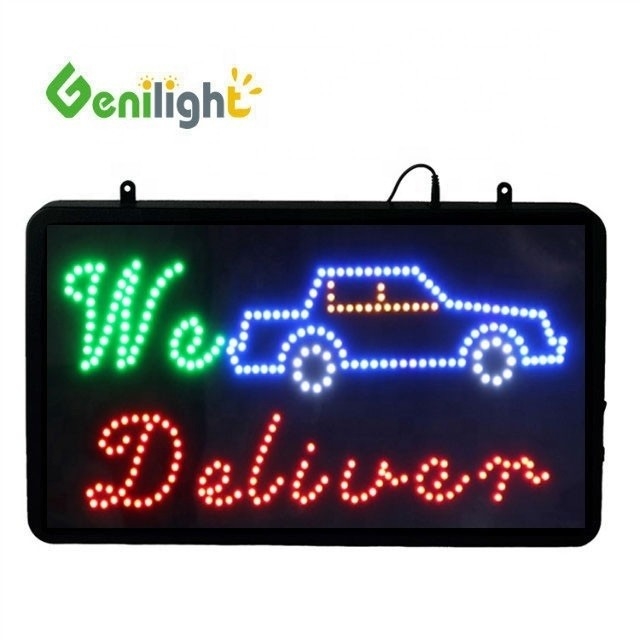 Genilight Indoor 56*33cm Hoog helder en laagspannings LED open bord met RGB-functie