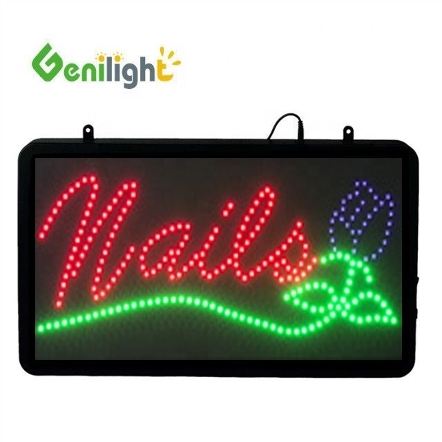 Helderheid Genilight Indoor 56*33cm Superhelderheid Custom LED Open Display LED Sign