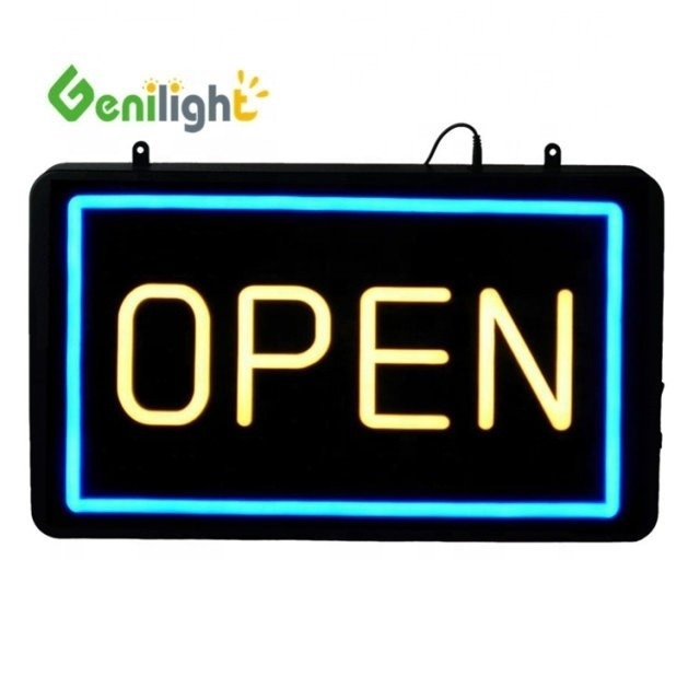 Touchscreen type acrylische LED neon open teken voor winkel