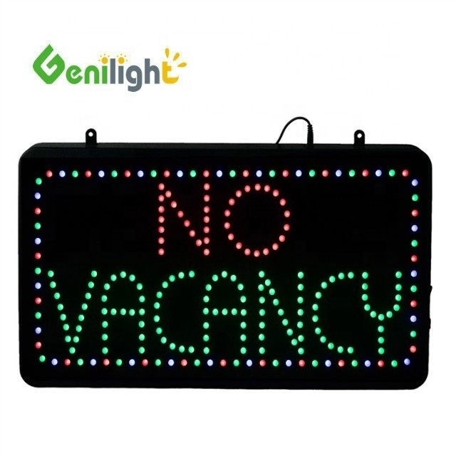 CE RoHS Indoor 56*33cm Genilight Geen leegstand Flash LED Open Sign Programmable LED Sign