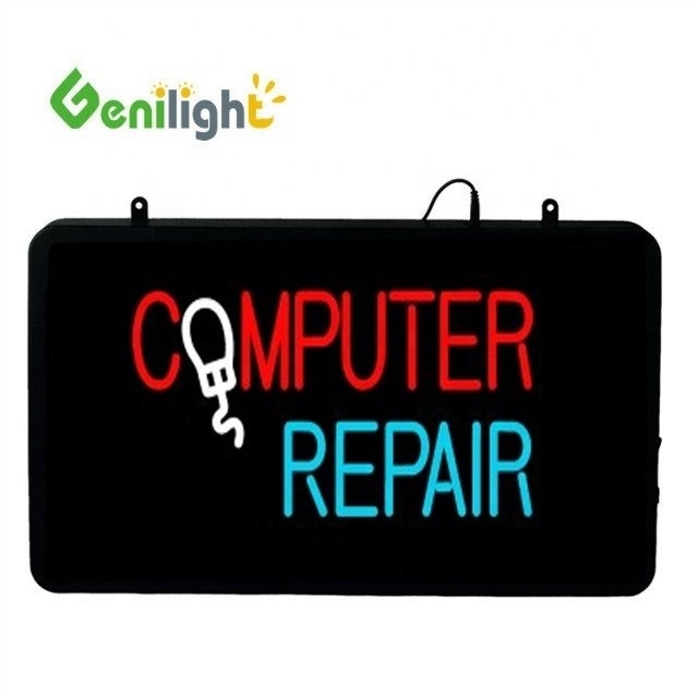 22 * 13 inch Acrylische LED Neon Sign Letter voor Computer Repair Touch Screen Type Niet-Touch