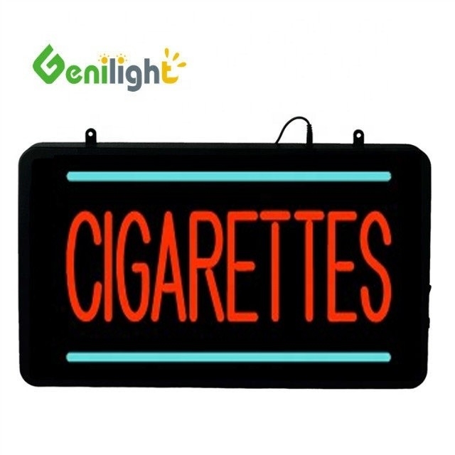 Genilight 22*13 inch Acrylisch LED Neon Sign voor Sigaretten en CE RoHS gecertificeerd
