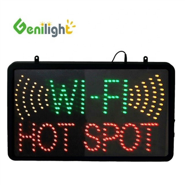 Full Color WIFI HOT SPOT LED Open Sign Ontworpen met 5mm Superbright LED bij Best Deal
