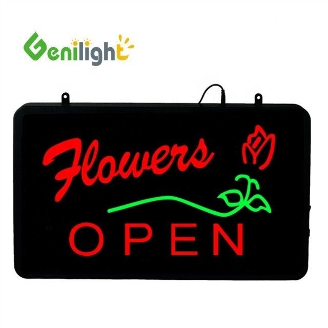 Genilight LED Bloemen Open Neon Schild Verbeter de esthetiek van uw bloemenwinkel met dit bord