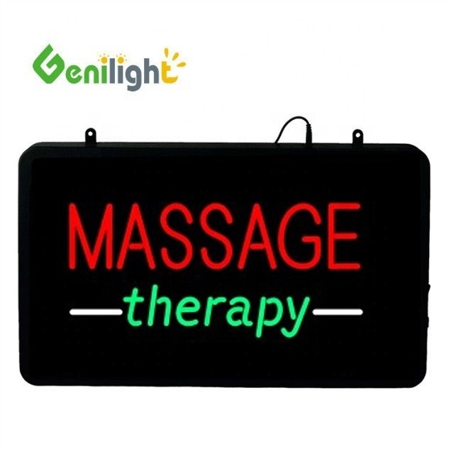Genilight 22 * 13 inch CE RoHS Acrylic MASSAGE THERAPY Neonbord ideaal voor massagesalon