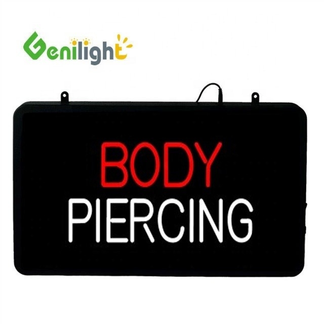 Lichaamspiercing en tatoeages LED Neon Sign Genilight 56*33 cm met Acryl Front Board
