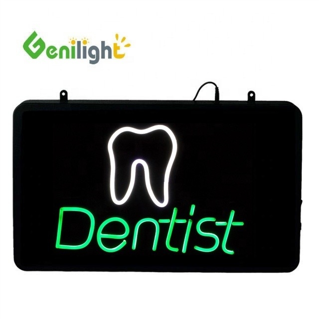Restaurant Hotel Leveringen Custom Size LED Neon Sign Letter met Tand Logo door Genilight