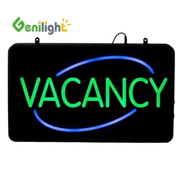 Inrichting VACANCY LED neonbord met DC 12V bij gematigd GLT-LSN5633-047