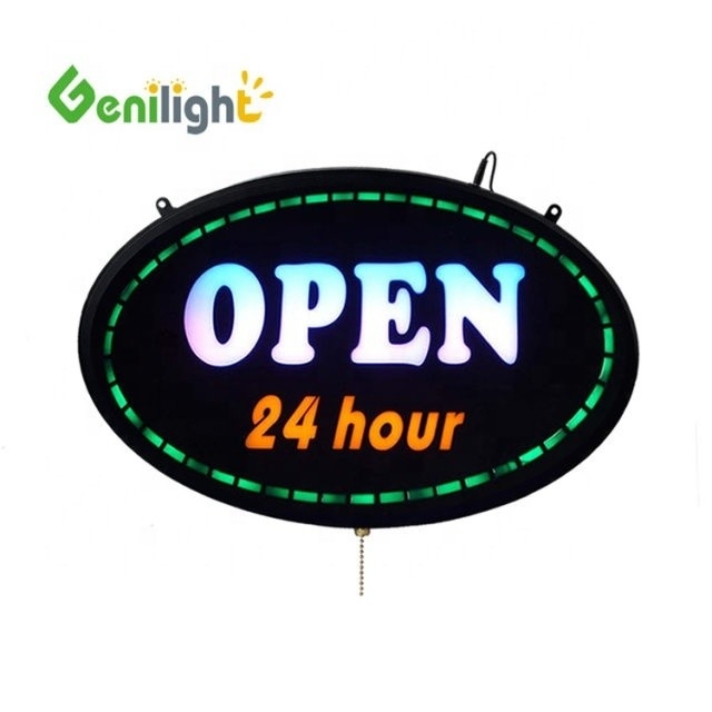 Indoor Decoration LED Sign Board Open 24 uur 5 mm Helderheid LED