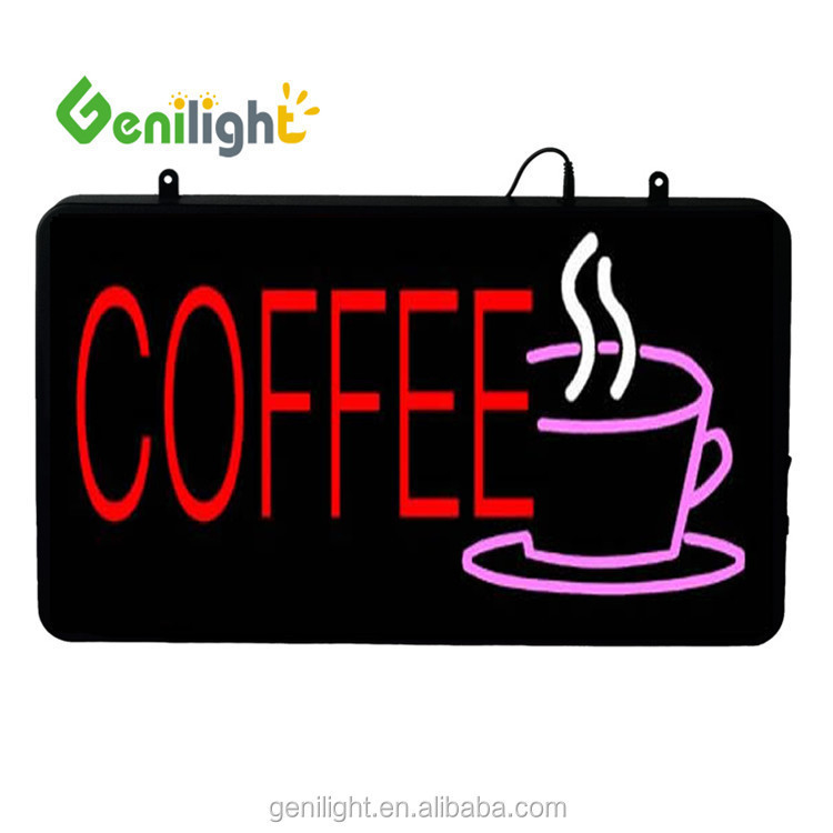 Heldere displayplaat 12V neon LED koffiebord voor hanginstallatie GLT-LSN5633-037